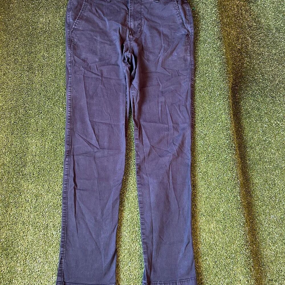 Hollister-co Men's Navy and Grey Trousers